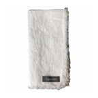 AquaVireo Fringed Linen Napkins / Pack of 4 / 47x47cm / White