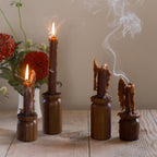 Borough Kitchen Candle Holder / Walnut