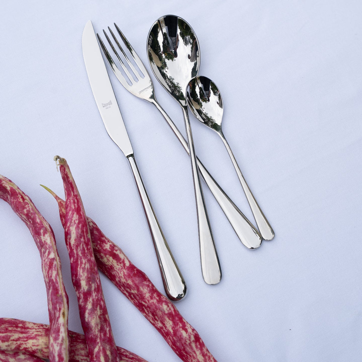 Borough Kitchen Cotton Tablecloth / White