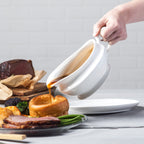 Porcelain Gravy Boat with Saucer / 500ml