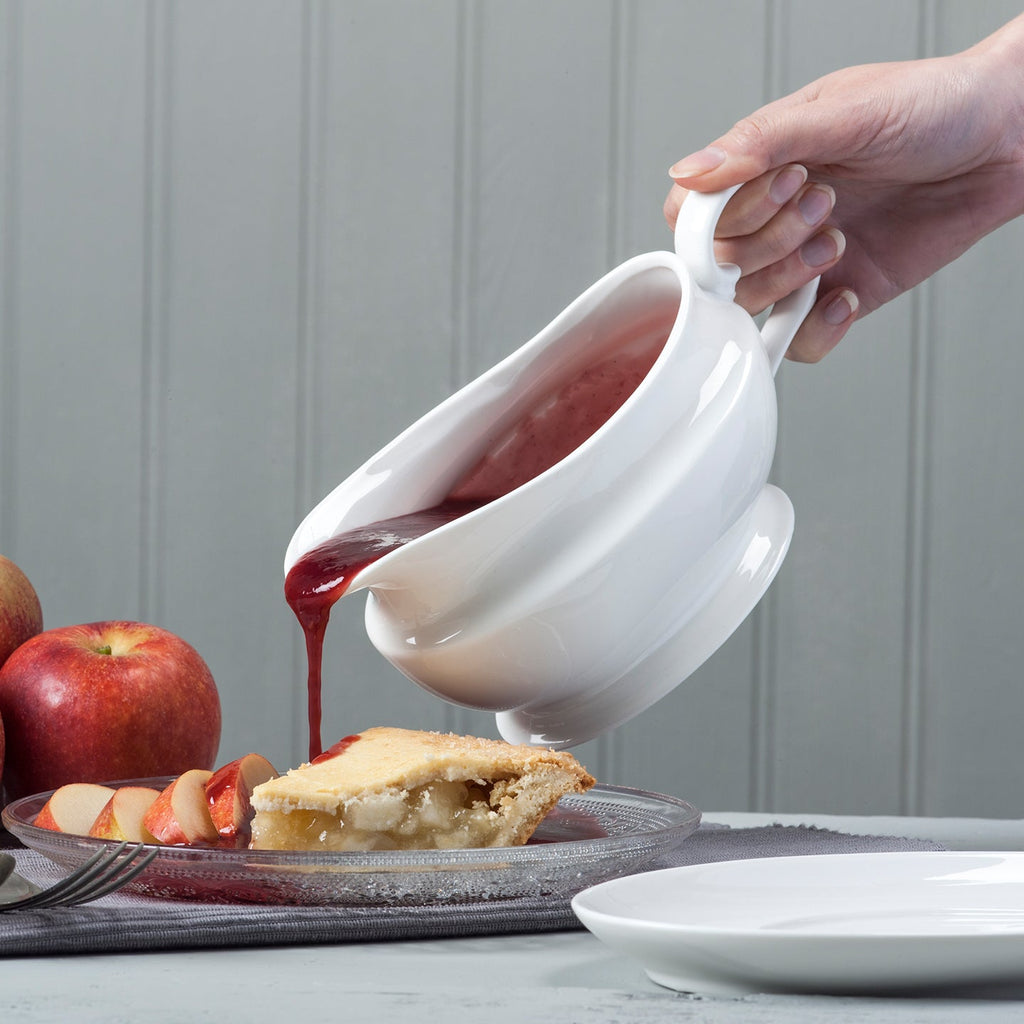 Porcelain Gravy Boat with Saucer / 500ml