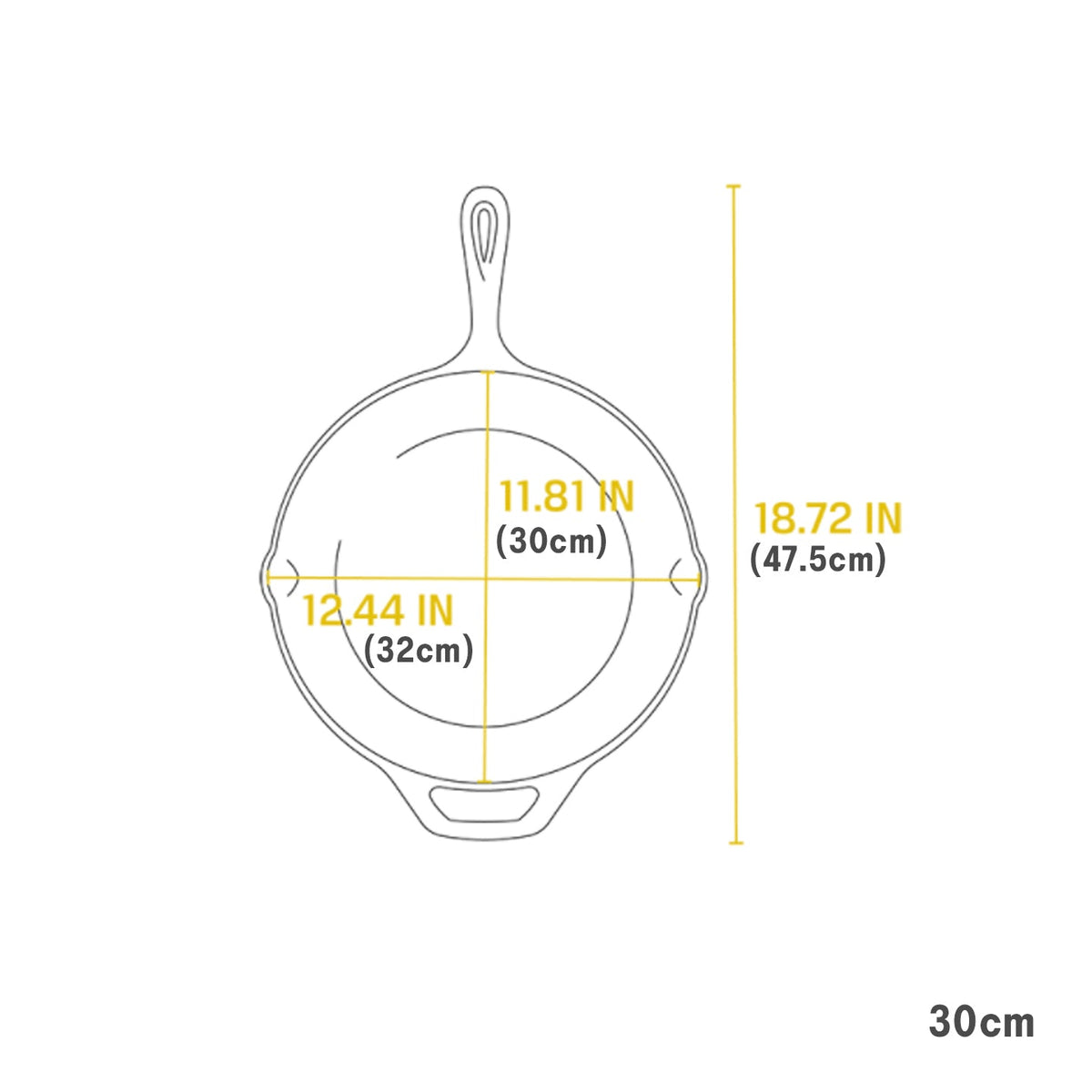 Lodge Chef Collection Cast Iron Skillet