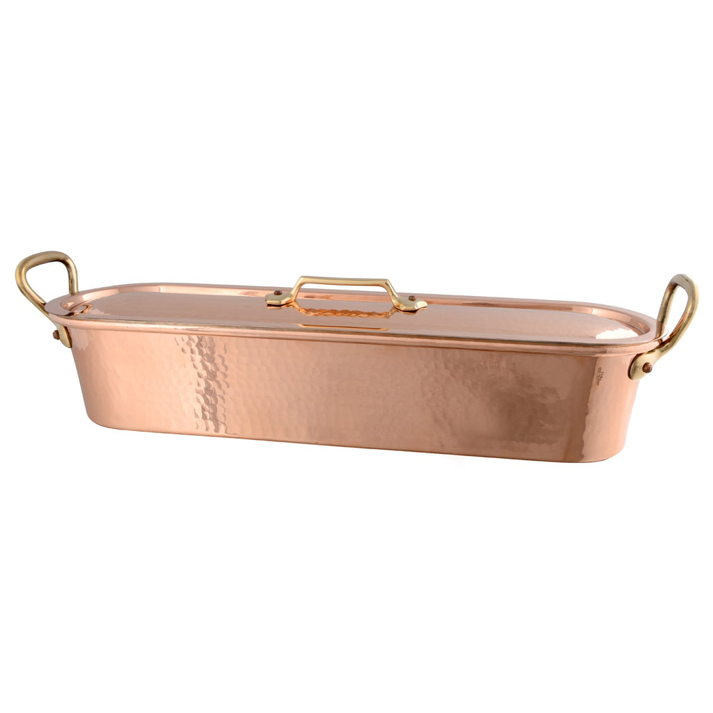 Mauviel M'Tradition Hammered Copper Fish Kettle