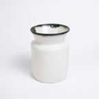 Mihaly & Edit Vase / Green Rim / Cafe