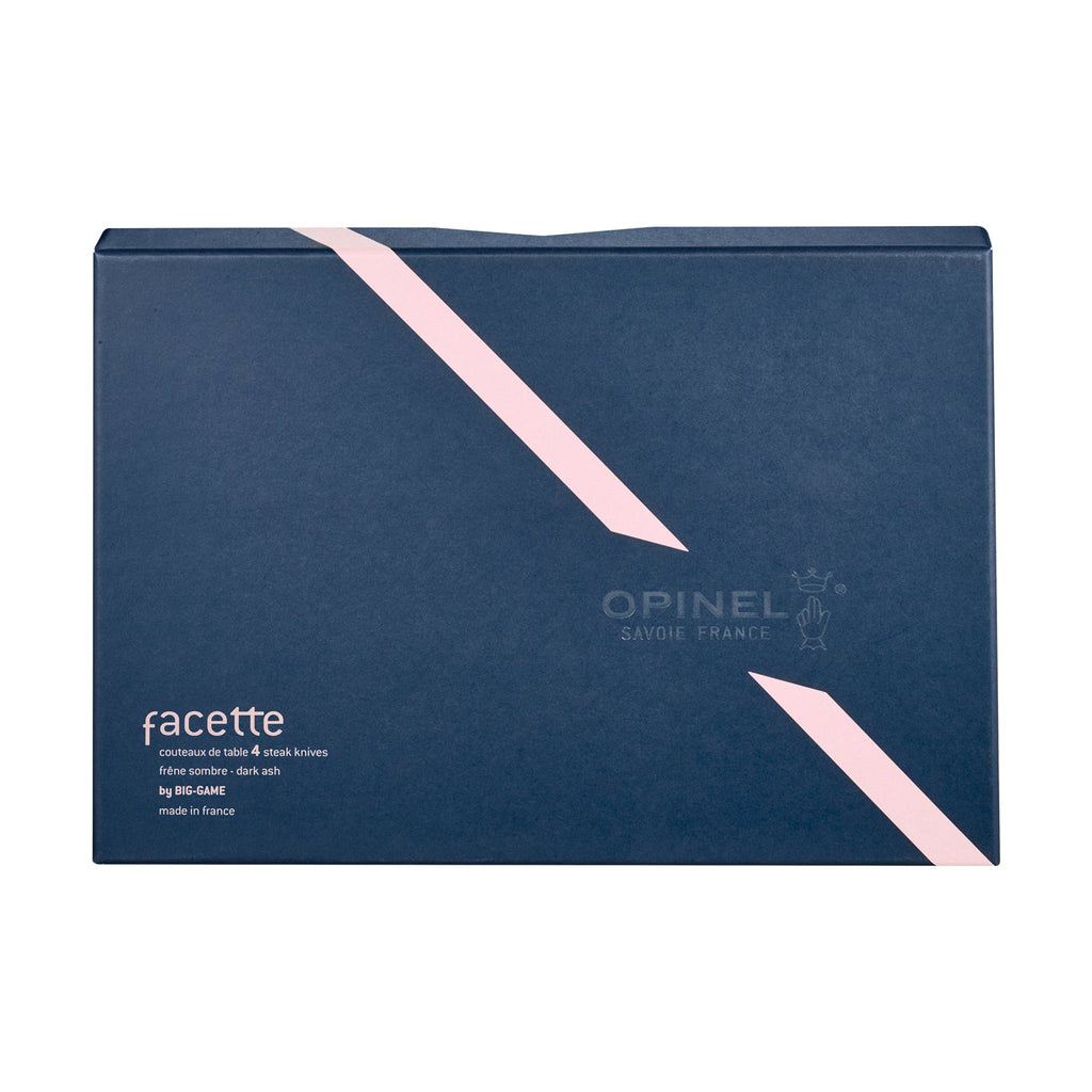 Opinel Facette Steak Knives / Set of 4 / Dark Ash