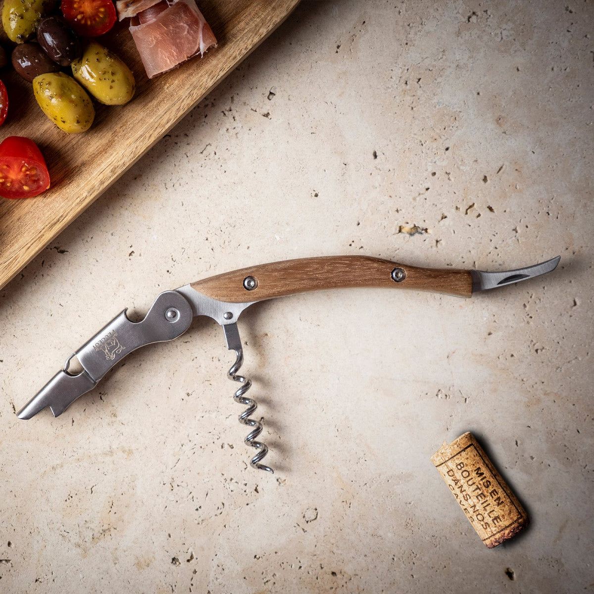 Peugeot Malbec Double-Lever Sommelier's Corkscrew / Walnut