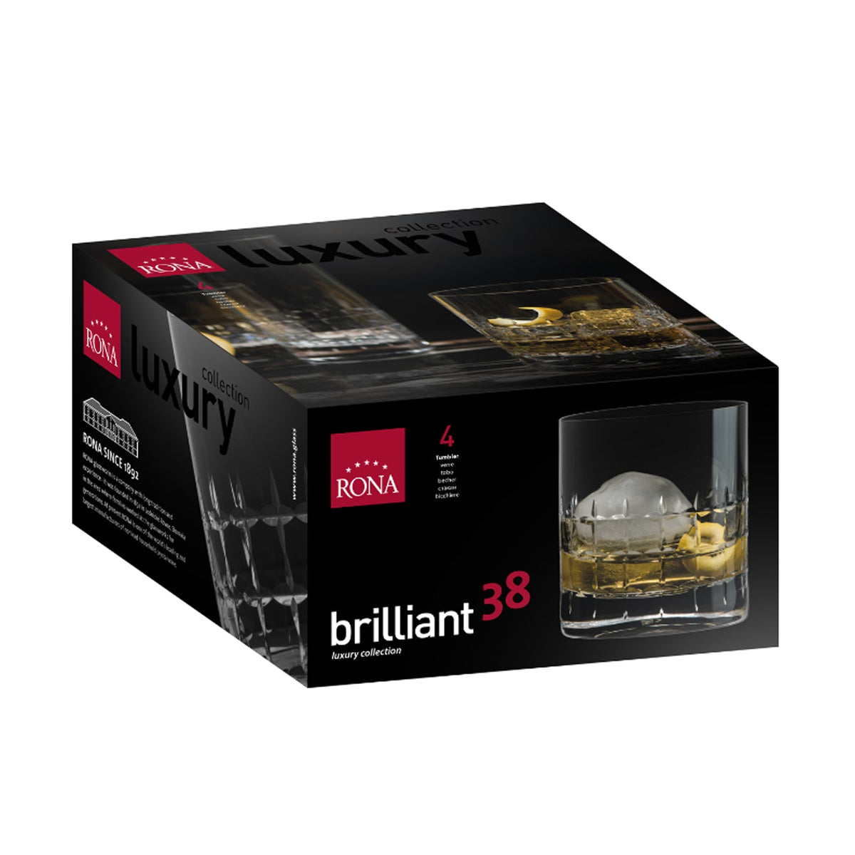 Rona Whisky Glass Set of 4 / Brilliant