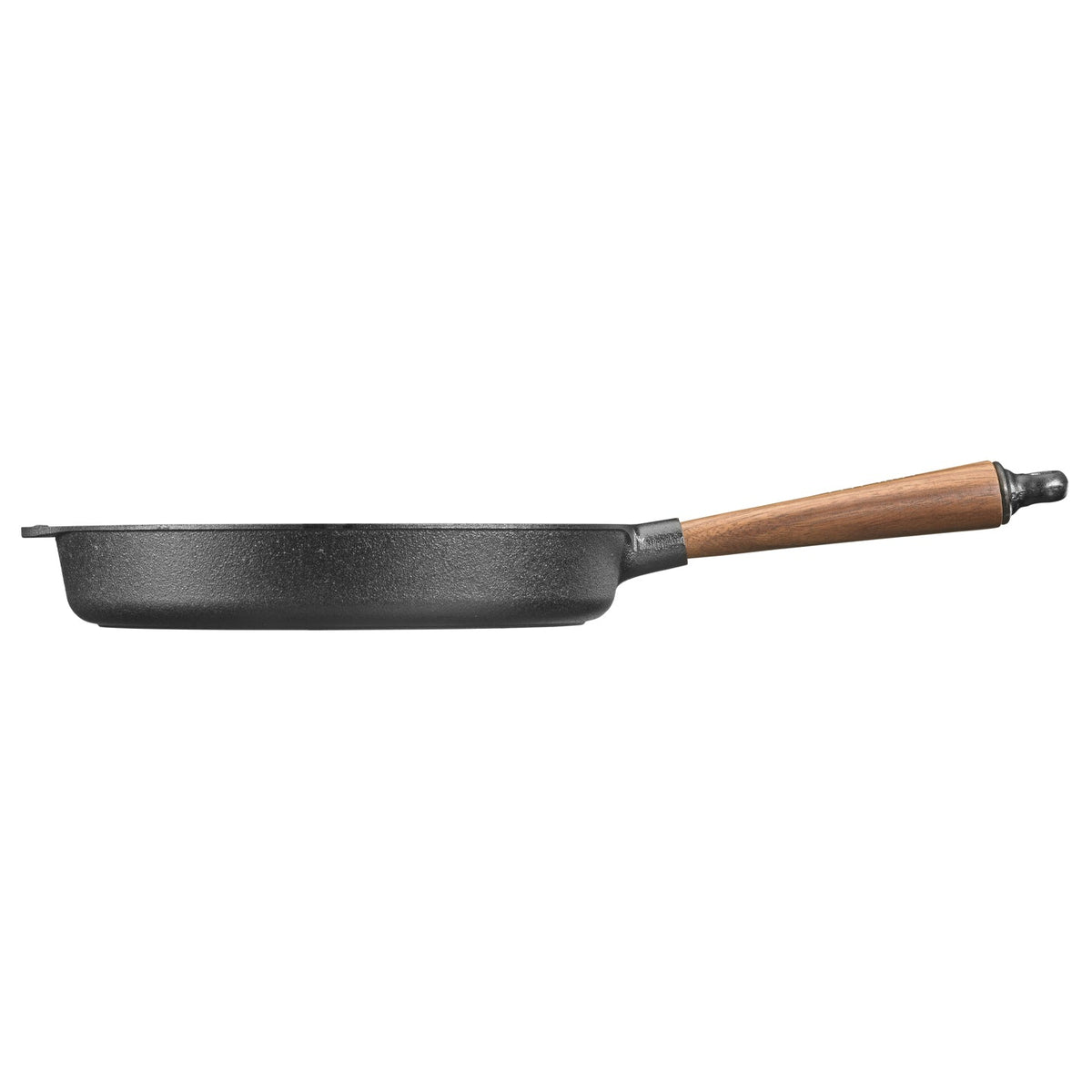 Skeppshult Cast Iron Deep Frying Pan with Walnut Handle