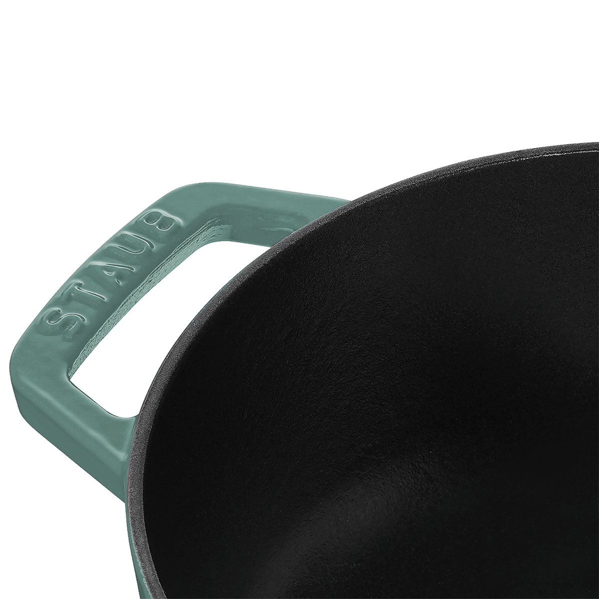 Staub Cast Iron French Oven Cocotte / Eucalyptus / 24cm