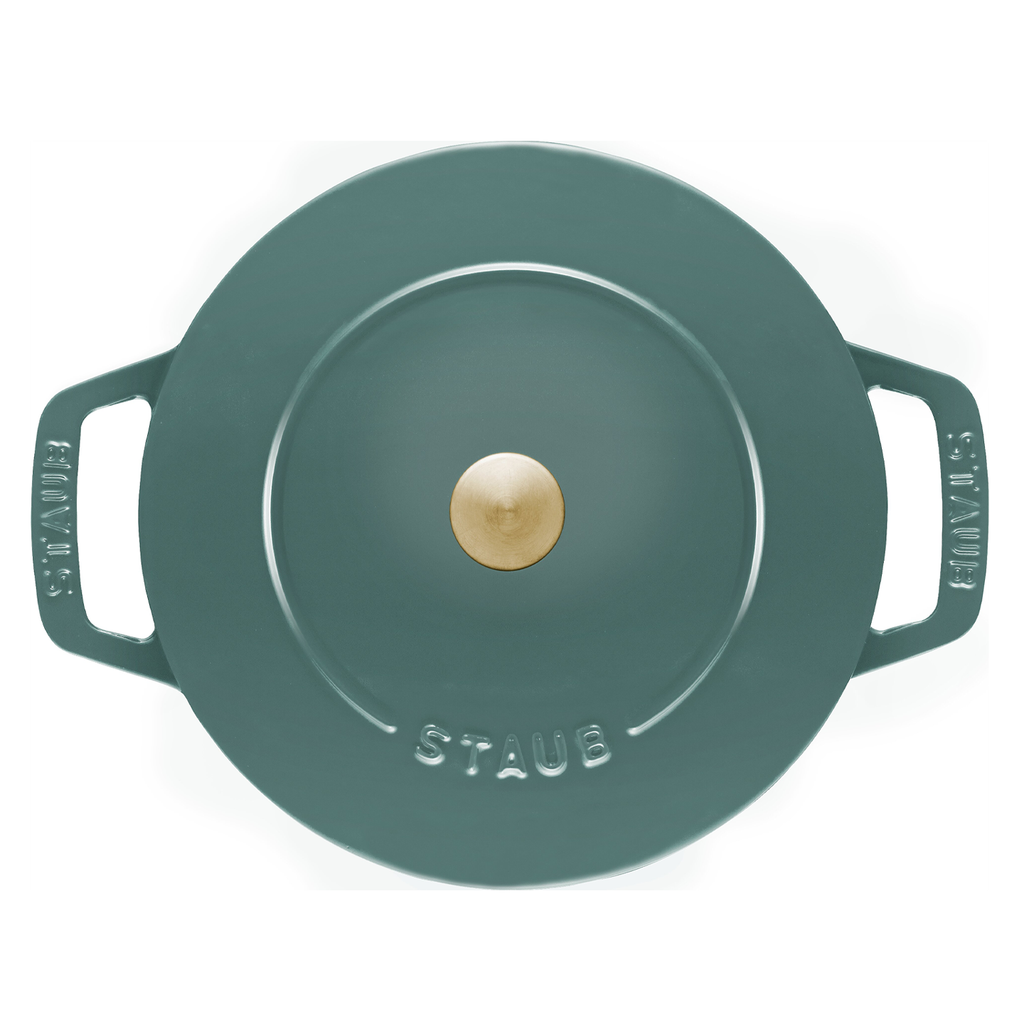 Staub Cast Iron French Oven Cocotte / Eucalyptus / 24cm