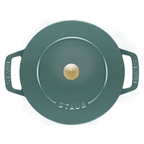 Staub Cast Iron French Oven Cocotte / Eucalyptus / 24cm