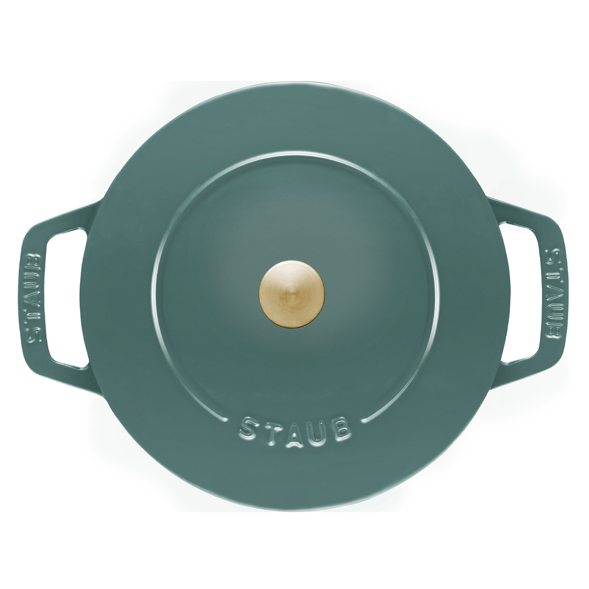 Staub Cast Iron French Oven Cocotte / Eucalyptus / 24cm