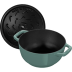 Staub Cast Iron French Oven Cocotte / Eucalyptus / 24cm