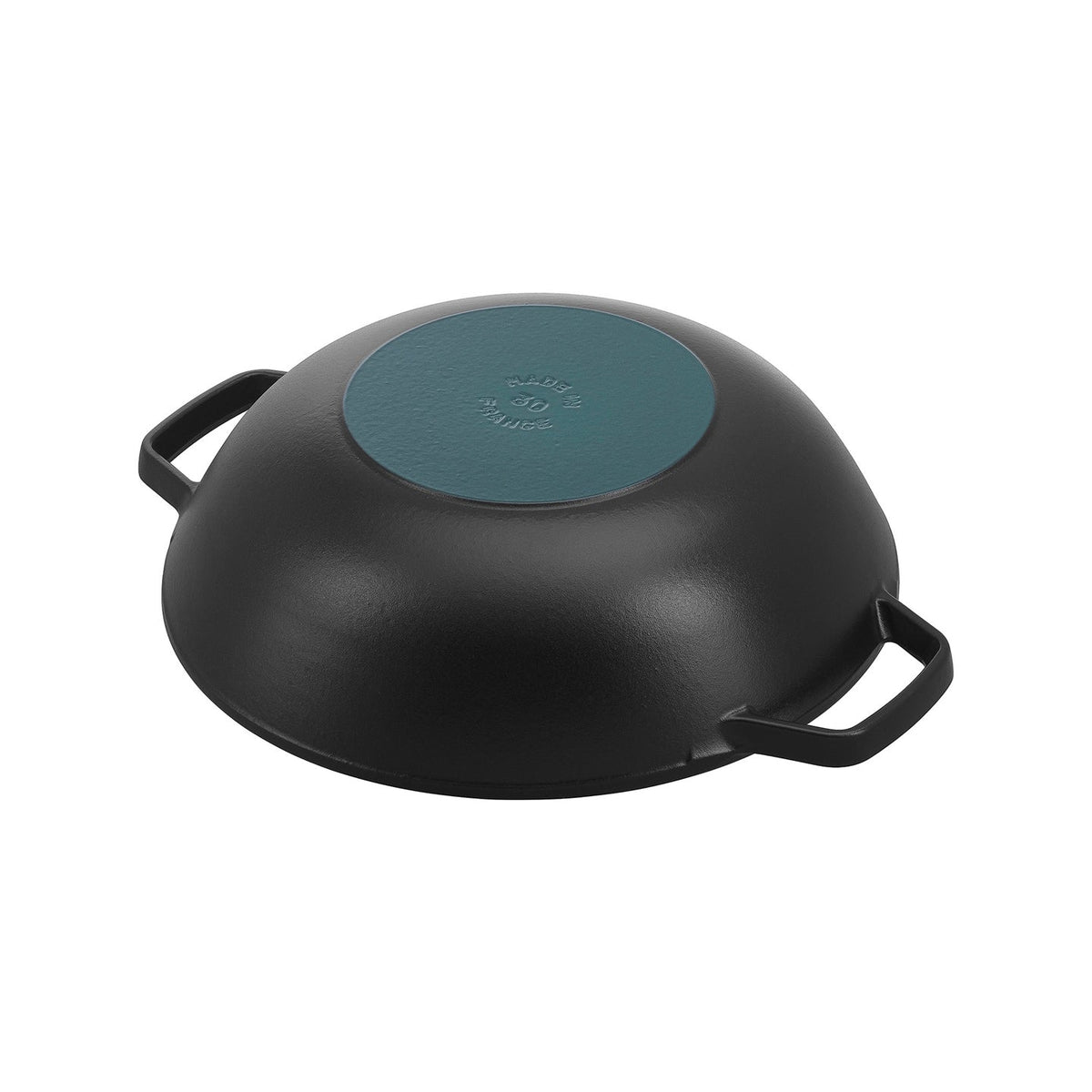 Staub Cast Iron Wok with Lid / Black / 30cm