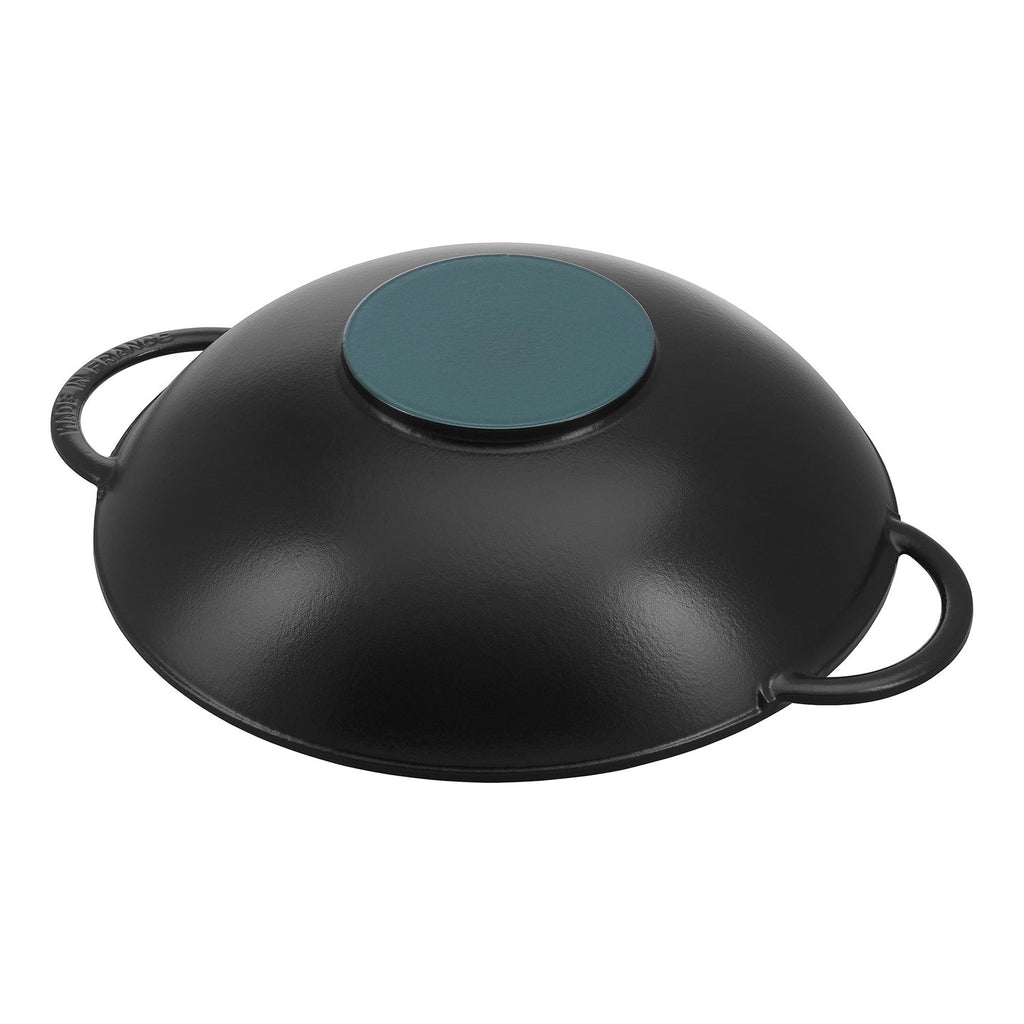 Staub Cast Iron Wok with Lid / Black / 37cm