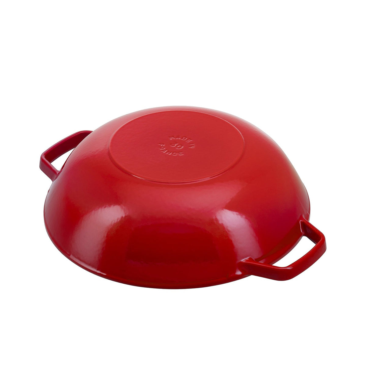 Staub Cast Iron Wok with Lid / Cherry / 30cm