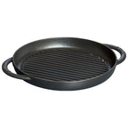 Staub Cast Iron Round Grill Pan / Black