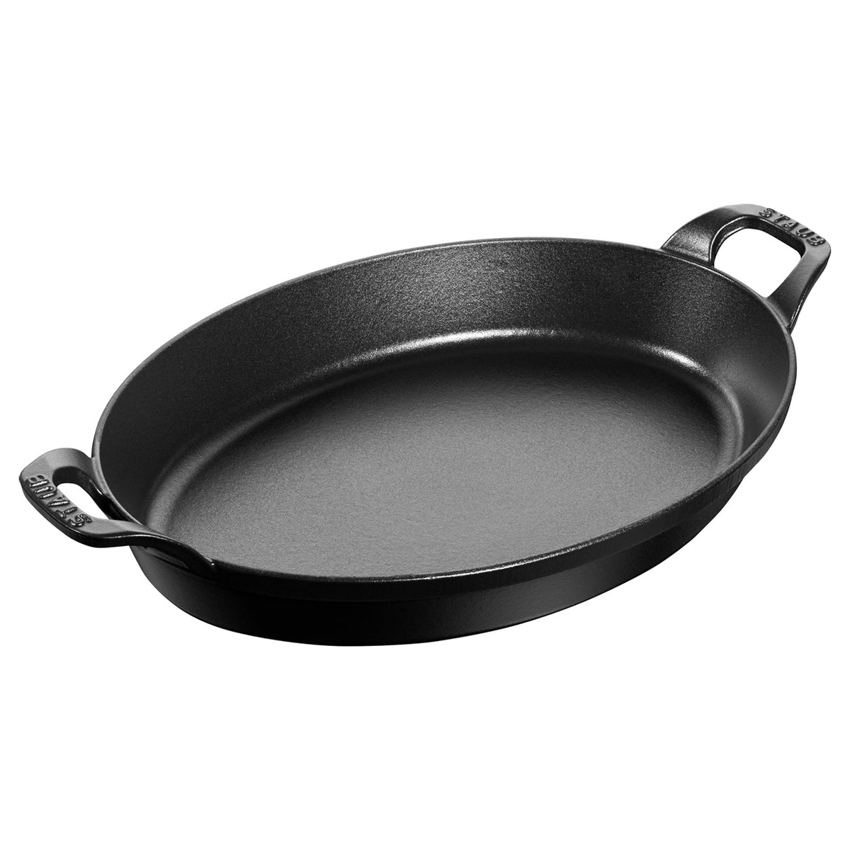 Staub Cast Iron Oval Roasting Pan / Black