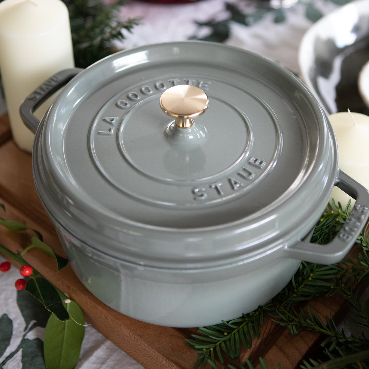 Staub Cast Iron Cocotte / Eucalyptus