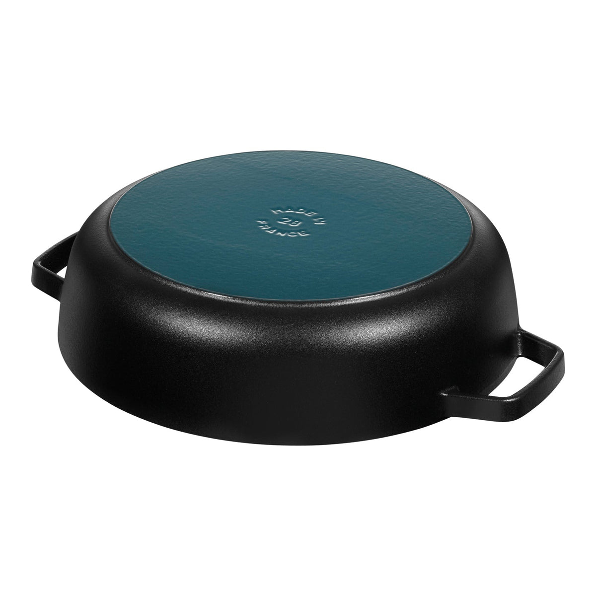 Staub Cast Iron Saute Casserole Pan / Black