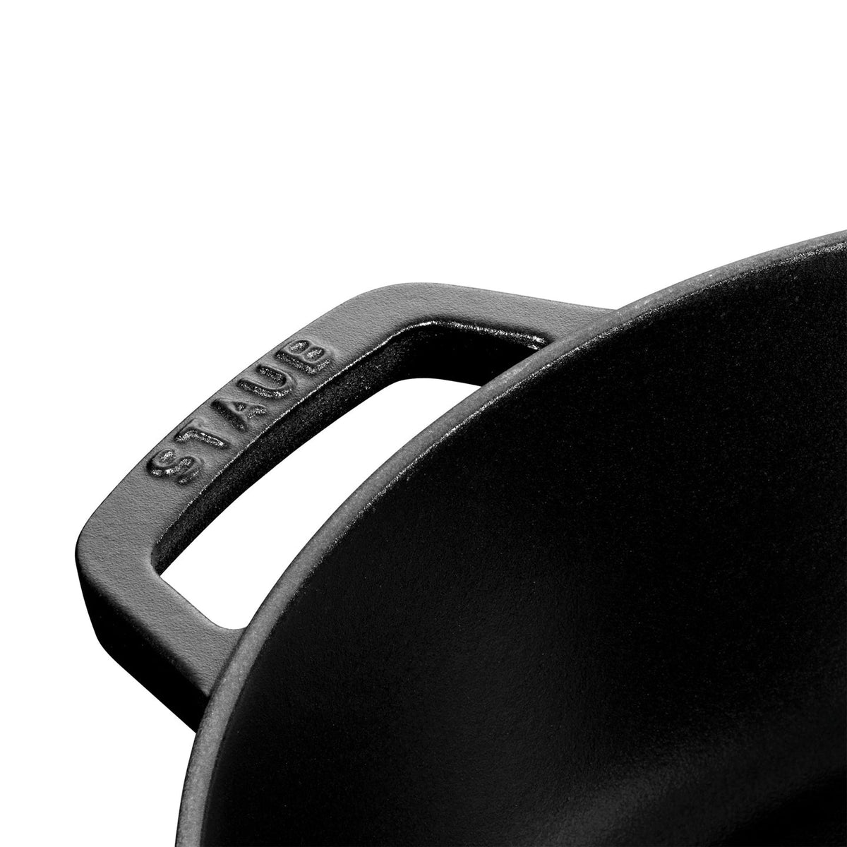 Staub Cast Iron Saute Casserole Pan / Black