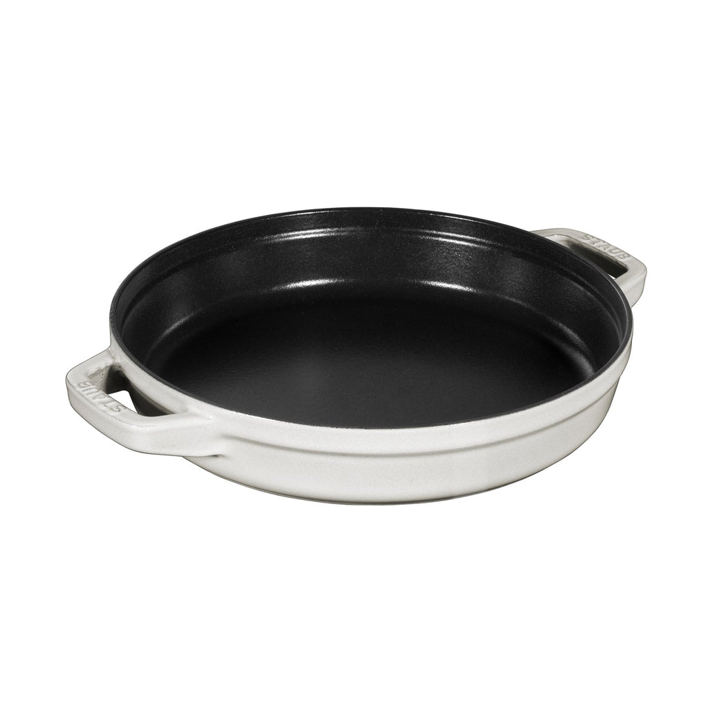 Staub Stackable 3-Piece Cast Iron Pan Set / White Truffle / 24cm