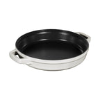 Staub Stackable 3-Piece Cast Iron Pan Set / White Truffle / 24cm