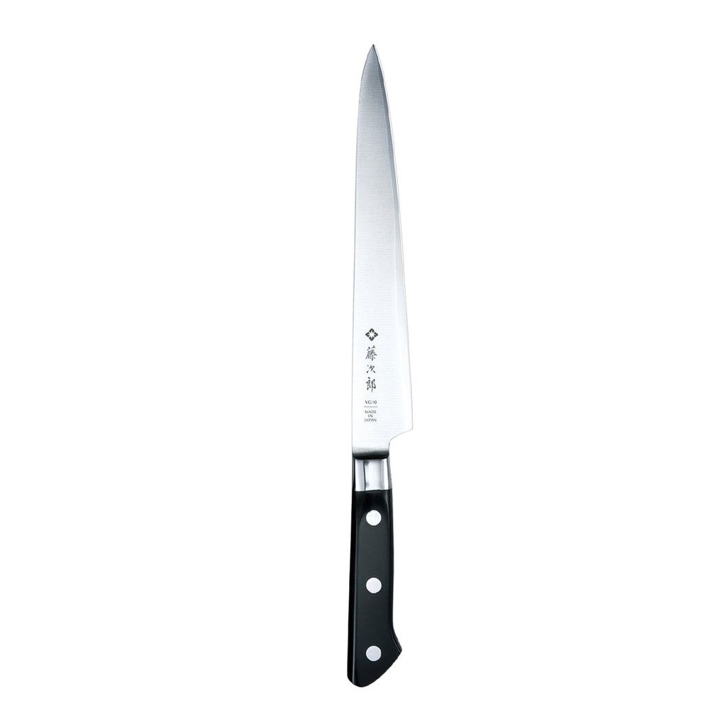 TOJIRO Classic 5 Piece Knife Set / Santoku with Magnetic Knife Block / Ash