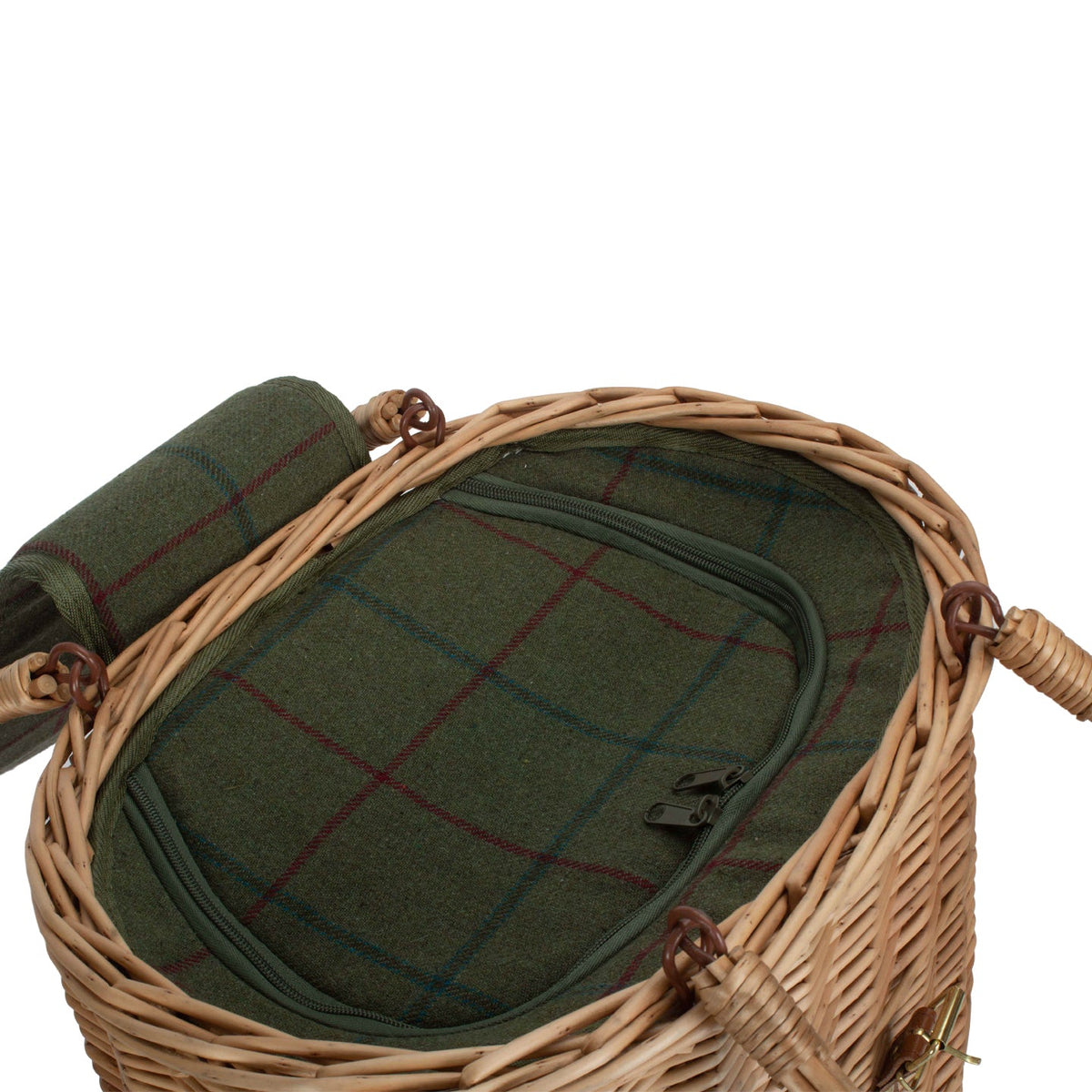 Willow Green Tweed Chiller Hamper Basket