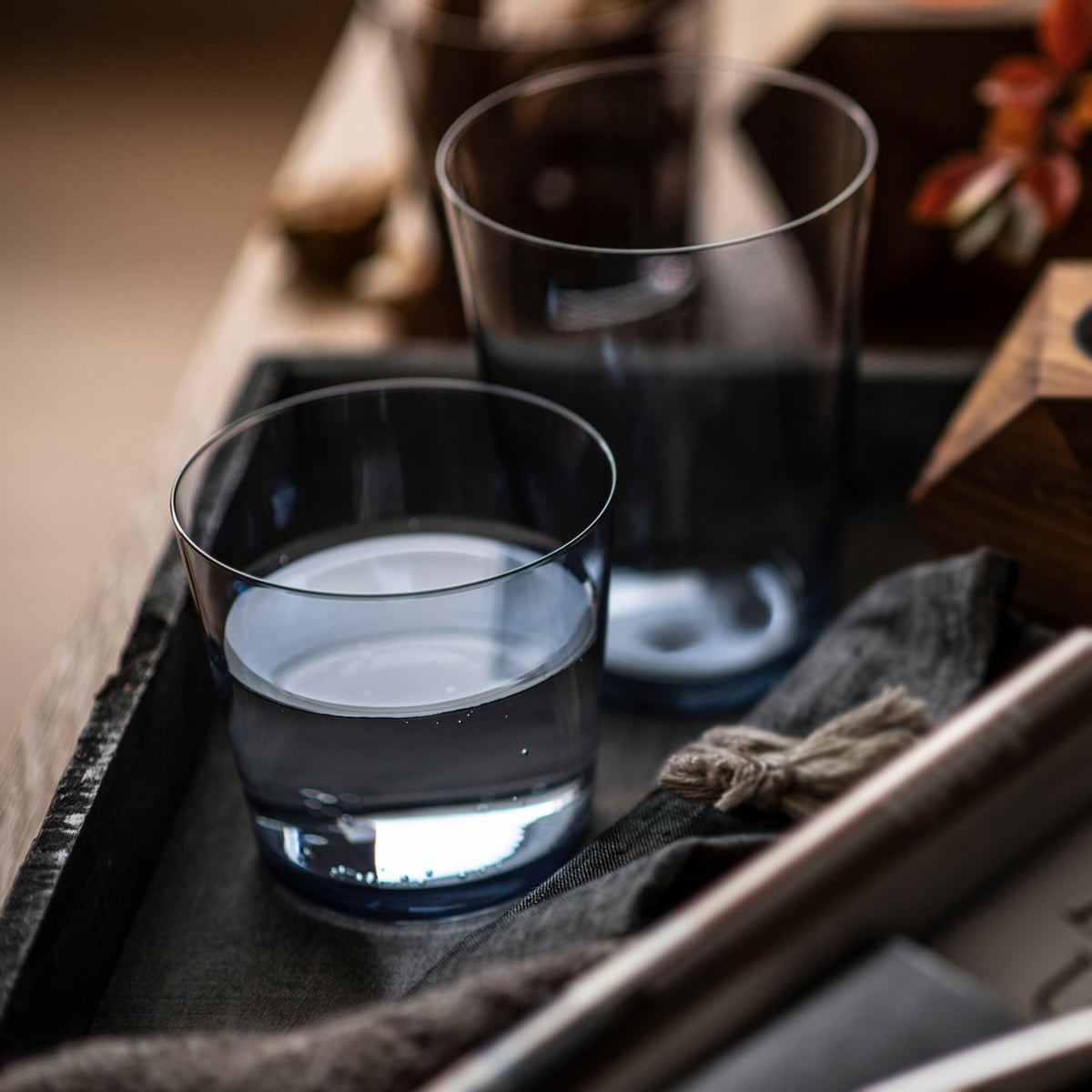 Zwiesel Together Water Glass Set of 4 / 548ml / Smoky Blue
