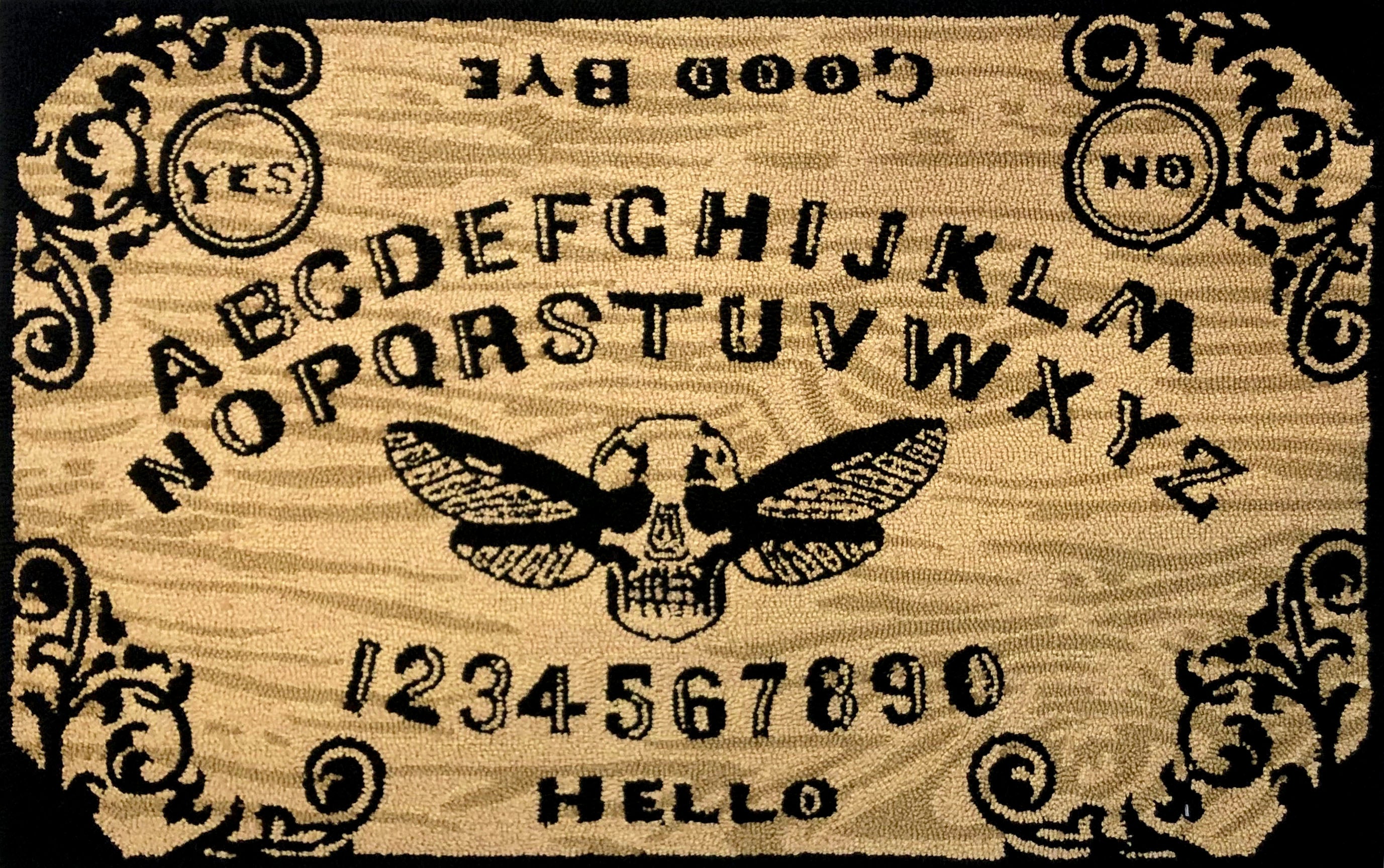 Gothic Ouija Board Novelty Area Rug for Indoor Spaces