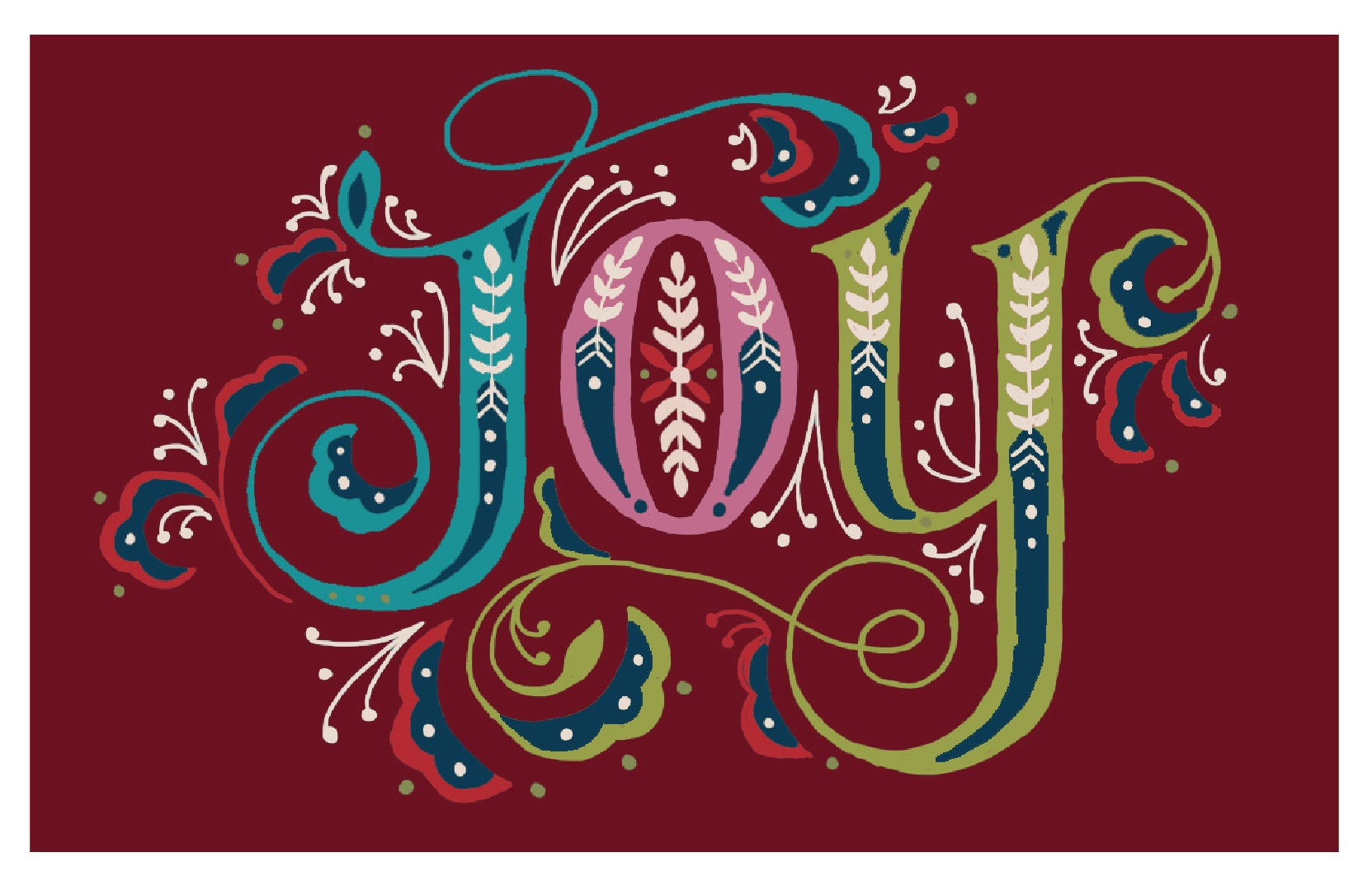 Bohemian Multicolor Typographic Floral Area Rug for Indoor Spaces