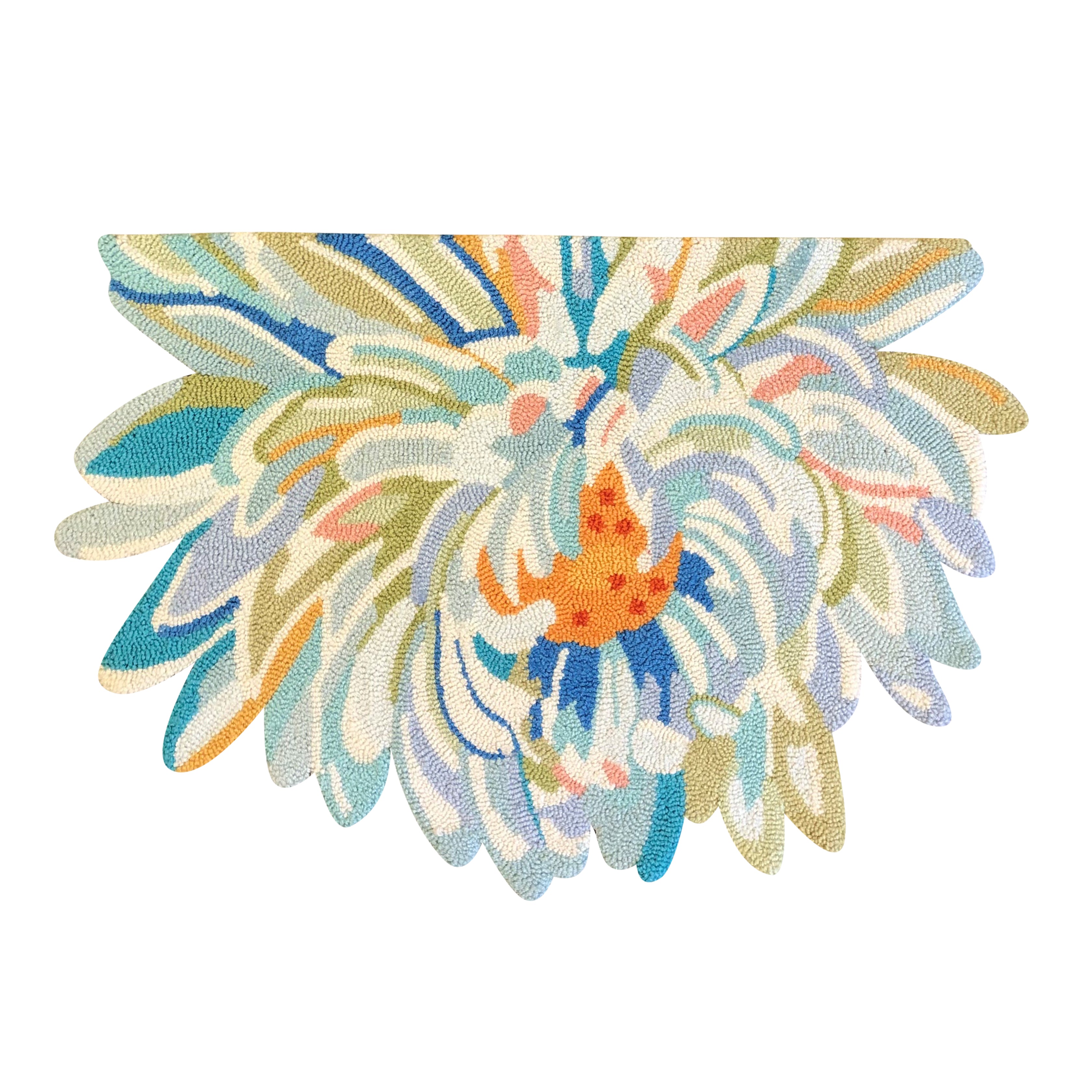 Vibrant Multicolor Abstract Floral Medium Pile Area Rug for Indoor Decor